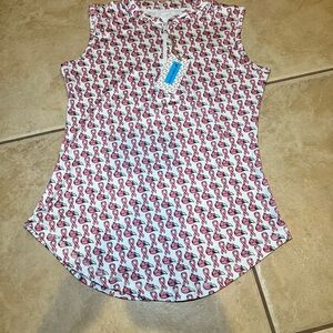 Women's Pink Ribbon Print Sleeveless Tank Top